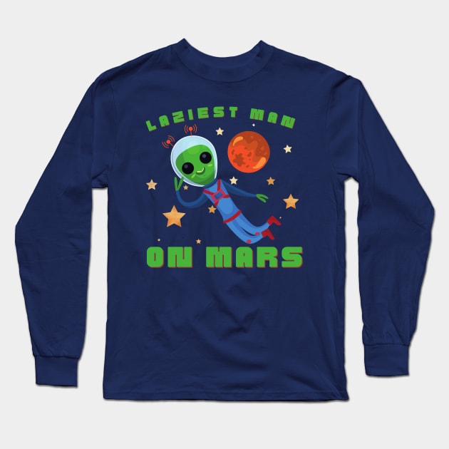 Dropo, The Laziest Man on Mars Long Sleeve T-Shirt by TJWDraws